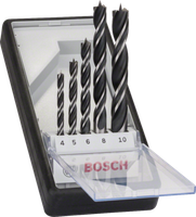 Bosch Pro Holzspiralbohrer-Set, Robust Line Ø 4/5/6/8/10 Mm 5Tlg. Holz
