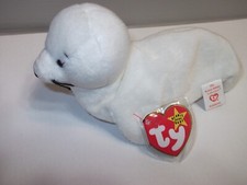 RARE Ty Beanie Baby 1996 Seamore the Seal PVC Pellets MINT TAGS W/ERRORS