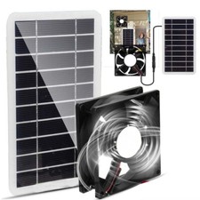 30W Solar Panel Exhaust Roof Attic Fan Air Ventilation Van For Kitchen Pet House