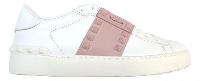 valentino rockstud sneakers pink