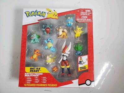 Pokemon Battle Ready Multi Pack 10 Battle Figures - NEW w/ Package DAMAGE 