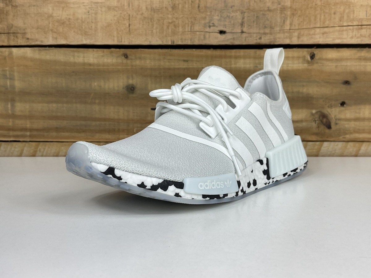 Adidas Originals NMD R1 White Black Speckled Camo #GZ4307 Shoes Men\'s Size 12 Adidas Originals NMD R1 White Black Camo Mens Sneakers  main image 2