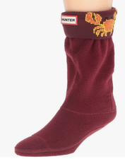 Hunter Kids Unisex Original Crab Cuff Socks Multicolor Size S 8-10 4854
