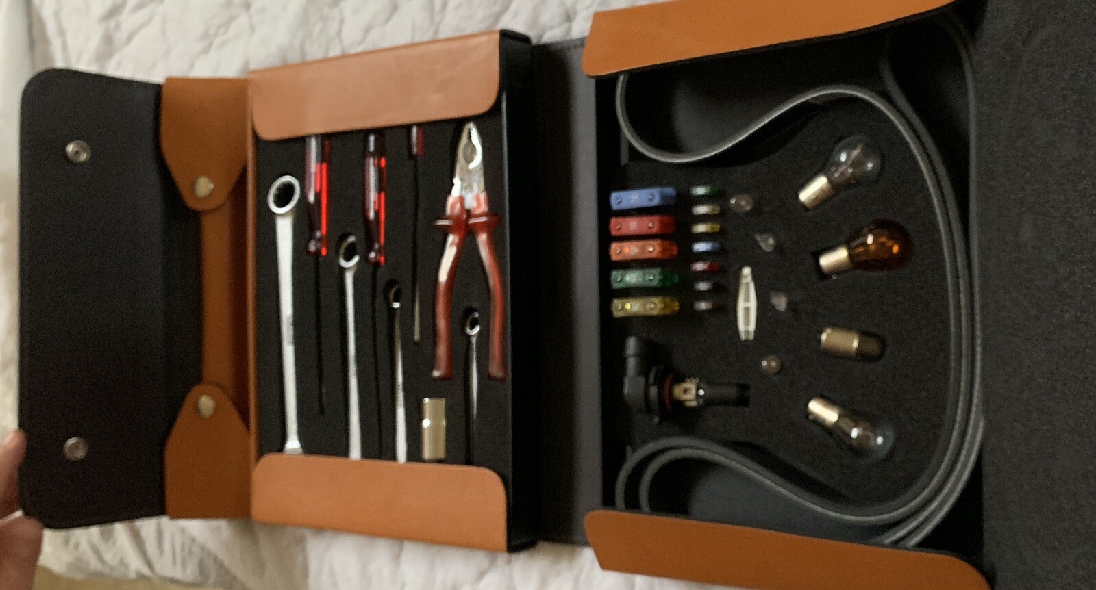 Ferrari Challenge Stradale Tool Kit in Leather Case - OEM
