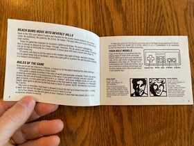 Vintage 1989 How to Play Kings of the Beach Instruction Book for Nintendo NES