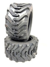 Two 18x8.50-8 Lug Traction Lawn Tractor Tires 18 8.50 8 R-4 Bar Skid Steer