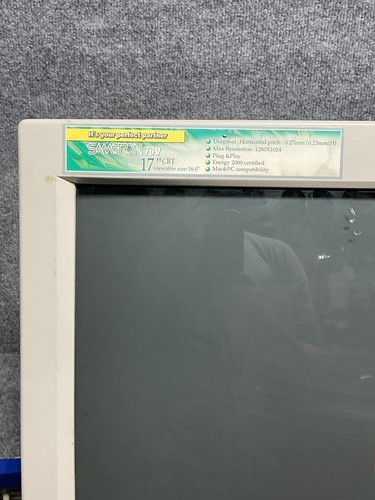 Samtron 76V Monitor 🖥️ 17" CRT MAC PC Compatible 240V Beige - 第 6/13 張圖片