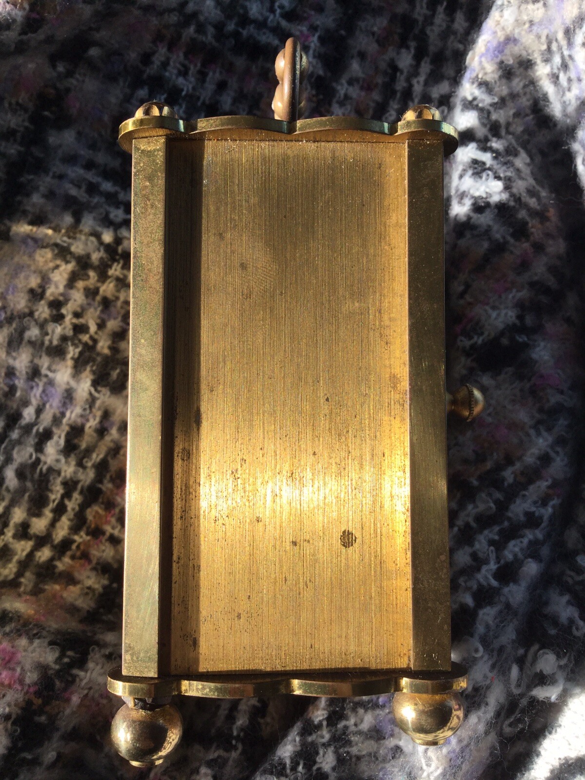 Kundo Keininger Obergfell German Mantel Clock Brass Carriage Not