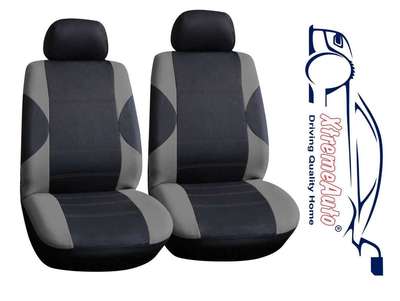 PCE Paddington Black/Grey Front Car Seat Covers for Mazda 1,