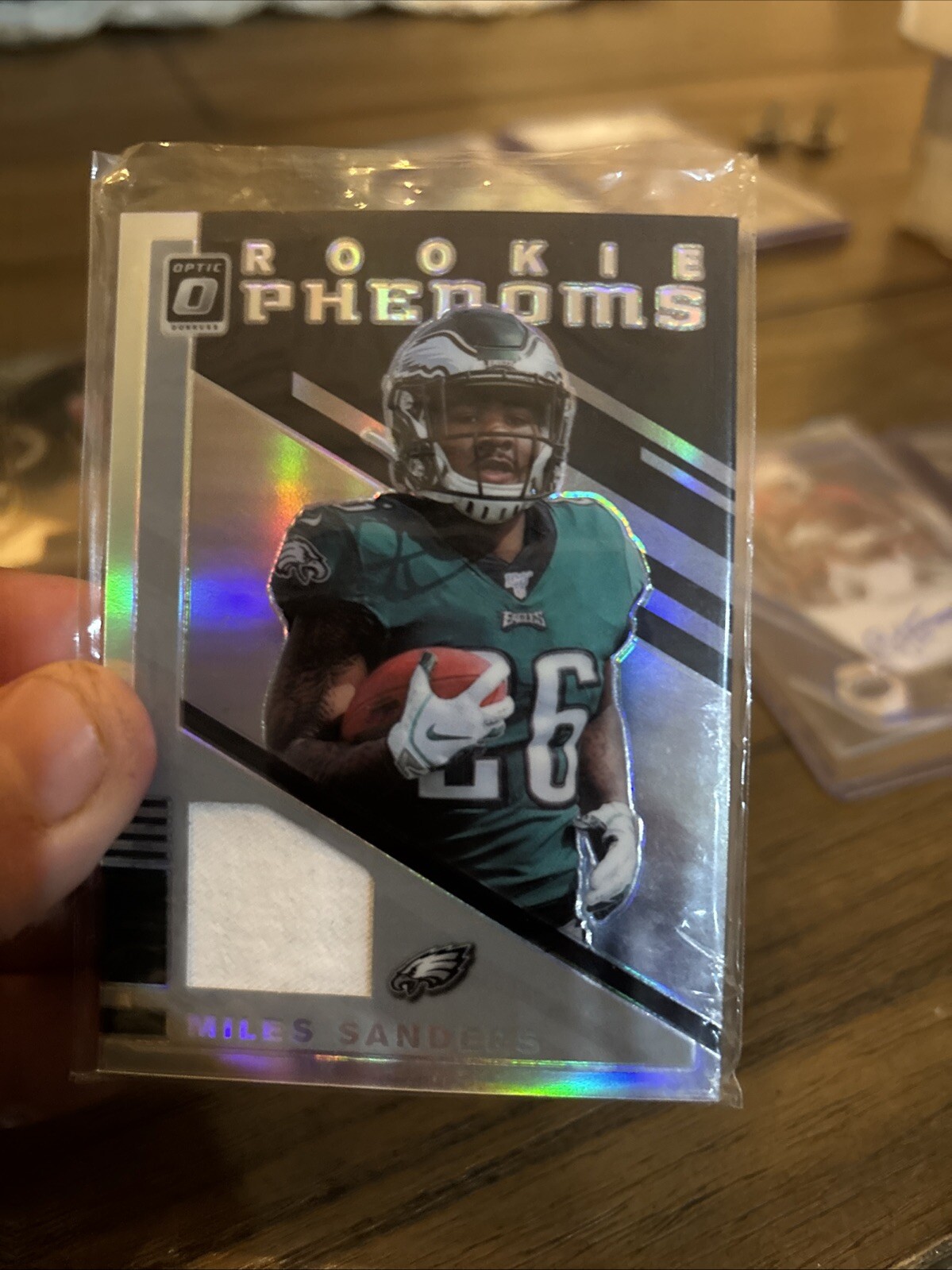 2019 Panini Donruss Optic Miles Sanders Rookie Phenoms Red Yellow Prizm