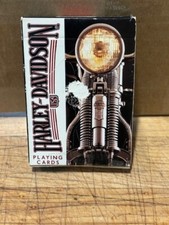 Vintage Harley Davidson Motorcycle Playing Cards