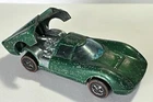 Hot Wheels Redlines Lola GT70 Enamel Green 1968