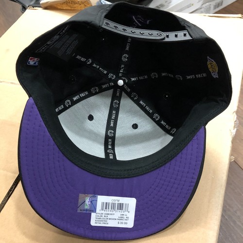 NBA Los Angeles LA Lakers Gorra Snapback Estructurada Negra Por Ultra Game - Imagen 8 de 9
