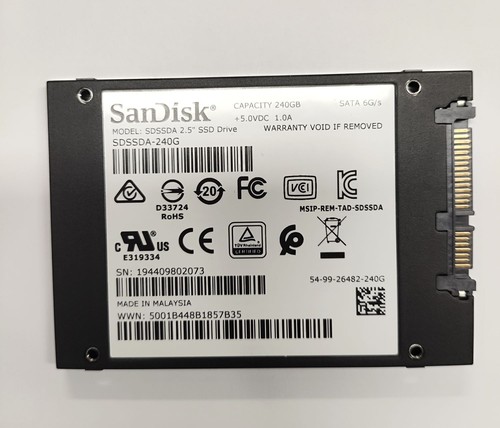 SanDisk SSD Plus 240GB 480GB 512GB 1TB 2.5" SATA III SDSSDA SDSSDHII SDSSDH3 - Afbeelding 2 van 16