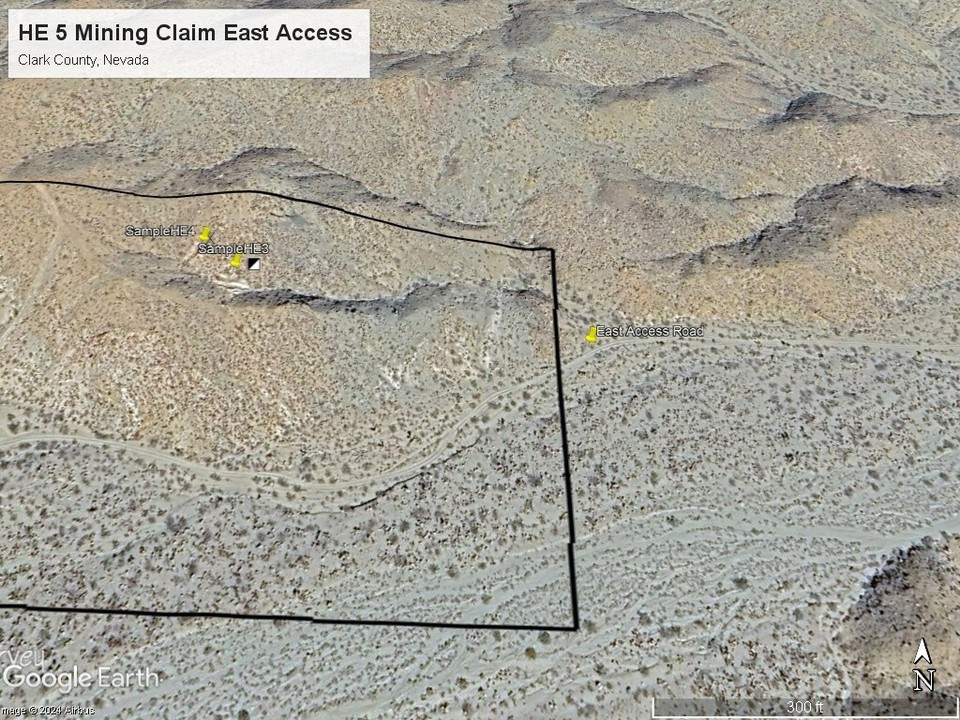 Hardy East (HE 5) Gold Mine Searchlight Nevada Near Las Vegas Gold