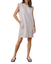 VELVET By Graham & Spencer Jenna Sleeveless Mini Dress Rosette S $148 D7