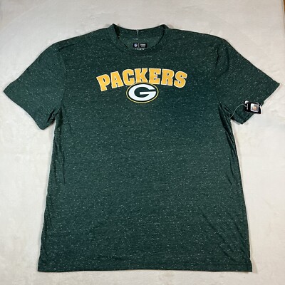 NEW NFL Team Apparel Green Bag Packets Men s T Shirt Size XL Extra Large