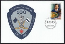 GUGLIELMO MARCONI = Military Communications = Commemorative Cover = Canada 2003
