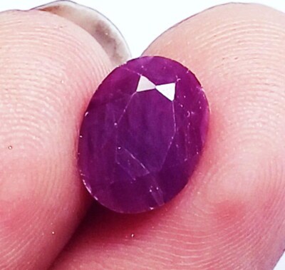 100% Natural Red Ruby Certified Loose Gemstone 1.85 Ct With Free Gift