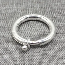 925 Sterling Silver Plain Spring Ring Clasp 20mm for Bracelet Necklace