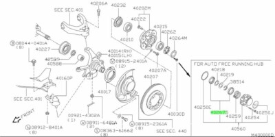 Nissan GenuineDatsun Truck Pickup Terrano Free Running Hub Brake