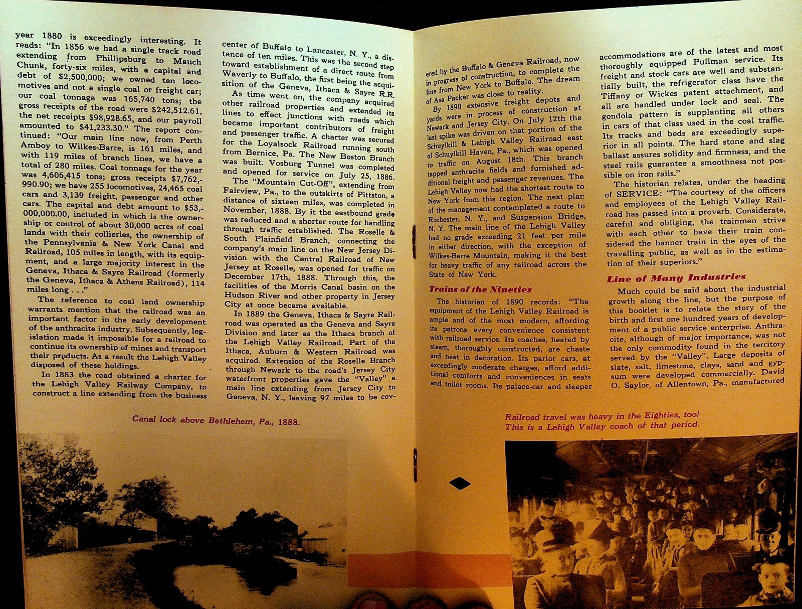 Routecollection Booklet Lehigh Valley Railroad Centennial 1946 Booklet Route of the Black ...