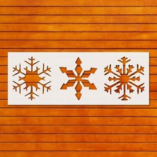Snowflakes Reusable Stencil Template for DIY Airbrush, Wall Art  Fabric Paintin