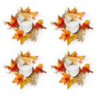 New ListingDecorative Tealight Candle Holder Glass Votive Candle Holders Sets Of 4 With Art