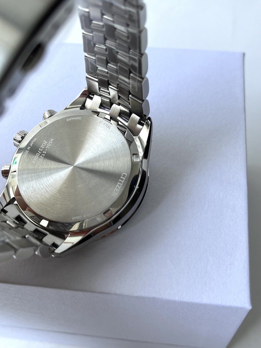 New! Citizen Watch EcoDrive AT2149-85X Chronograph Green Dial