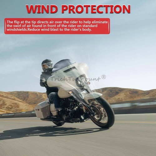 9" Windshield Fit for Harley Touring FLHTK Street Glide Special FLHXS 2014-2022 - Picture 9 of 19