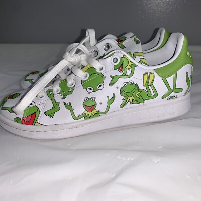 adidas gazelle silver green womens adidas Originals + Disney Stan Smith 'Kermit & Ms Piggy'