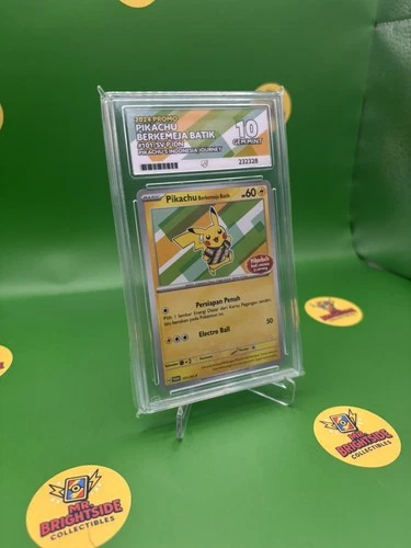 ACE 10 Pikachu Berkemeja Batik 101/SV-P 2024 IDN Promo Graded Pokémon Card TCG