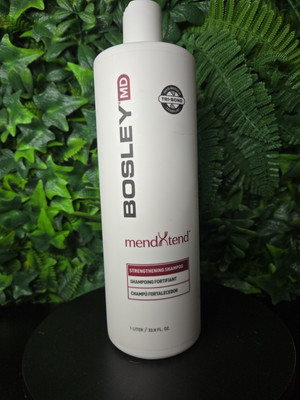 Bosley MendXtend Strengthening Shampoo for Healthy Hair - 1Liter/33.8oz