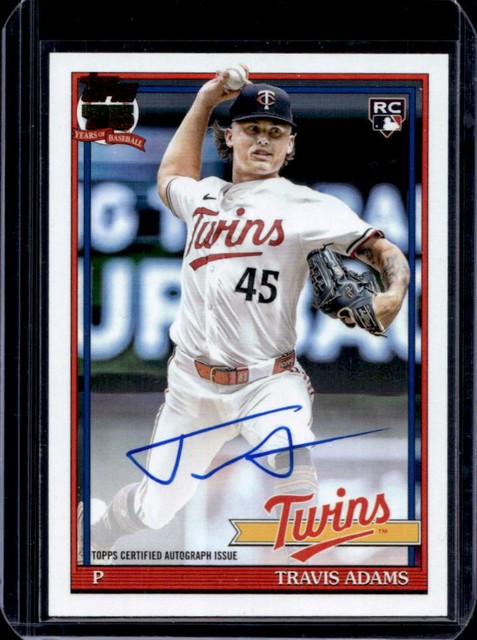 2026 Topps Travis Adams 1991 Auto Autograph RC Rookie #91A-TRA Twins