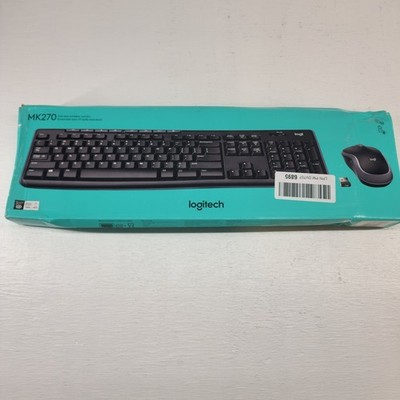 Logitech MK270 Wireless Keyboard and Mouse Combo Black 920-008813 USB Receiver