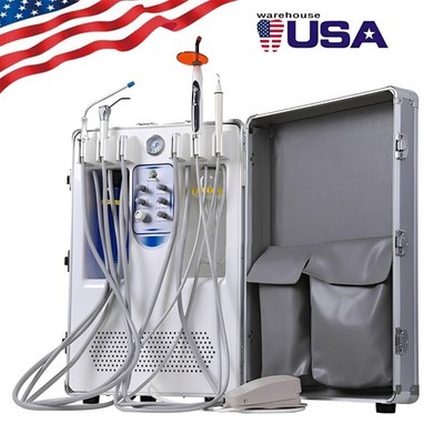 Mobile Portable Dental Delivery Unit System USA Work Air Compressor 4Hole