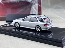 MH 1:64 Silver Impreza WRX STI Wagon VI Sports Model Diecast Collect Car