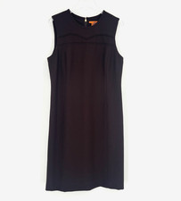 Tory Burch Dress Womens 12 Brown Wool Career Classic Office Preppy Pencil