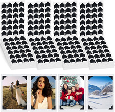 1200 Pcs Photo Corners Self Adhesive Black Picture Corners for Scrapbooking Stam