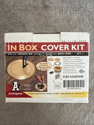 Arlington FLBC4560DMB 4.5'' Brass Recessed Cover Kit