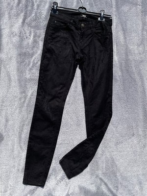 MEXX jeans women black with floral pattern size 34 (US 4) slim casual party comf