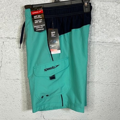 Speedo Men's Marina Sport VaporPLUS 9'' Swim Trunks - Arctic Glass Small $50