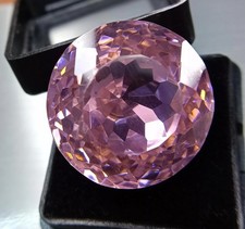 Cambodian Pink Color Huge Natural 51.84 Ct Zircon Round Cut Loose Gemstone