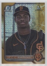 2022 Bowman Chrome Mega Box Gold Mojo Refractor 41/50 Ryan Reckley #BCP-163 03j5