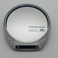 Sony D-FJ210 Walkman Portable CD Player TV Weather FM AM TESTED