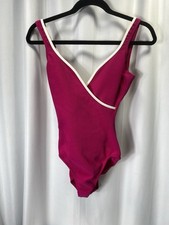 Cole Of California Pink Ribbed One Piece Size 10