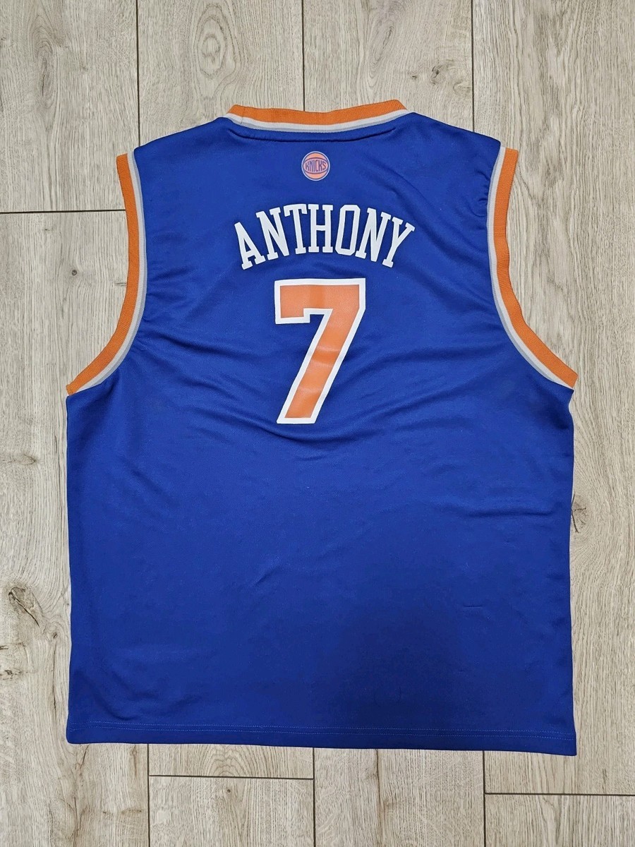 NBAユニフォーム New York Knicks Anthony NEW YORK KNICKS JERSEY 2013 ANTHONY JERSEY BLUE BASKETBALL