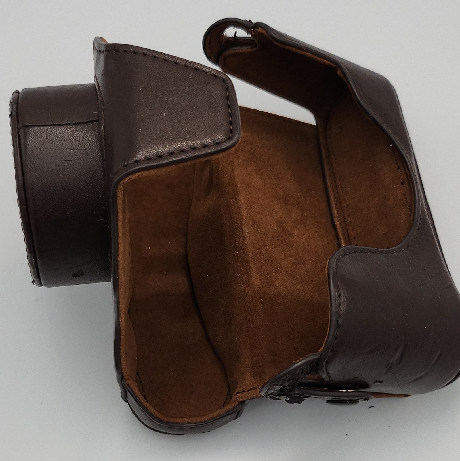 Leather Camera Case/Cover Universal Fit Brown Colour image 7