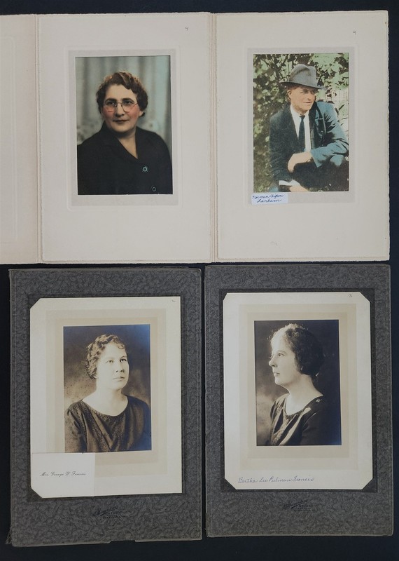 1920s antique NORMAN CLIFTON LANHAM & PULMAN FRANCIS alexandria va TINTED PHOTO