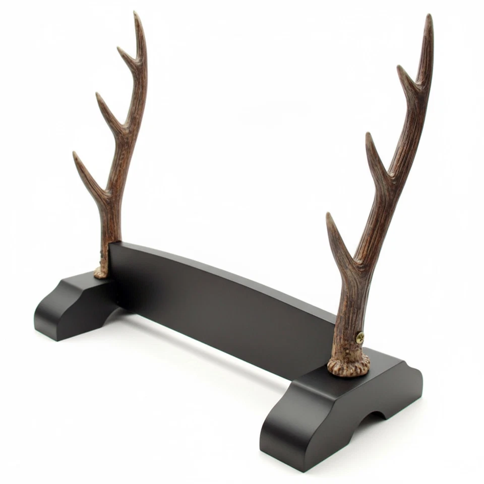 Soporte de espada de asta SD 3 niveles asta sintética y madera pantalla de 13,5 pulgadas por 14,5 pulgadas Foto 4 de 4